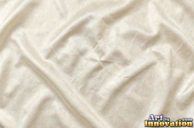 Crinkled charcoal gray silk with fine pleats across the frame