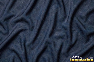 Crinkled charcoal gray silk with fine pleats across the frame
