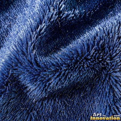 Midnight navy velvet with a faint damask pattern