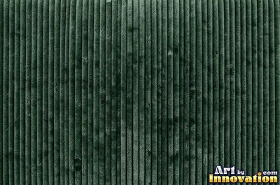 Emerald green velvet embossed with a raised floral pattern