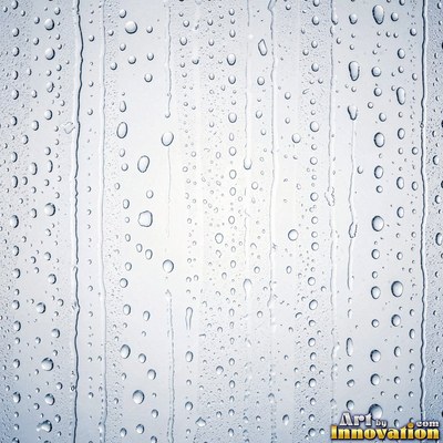 Reeded glass with vertical ribs in emerald tones, flat front view
