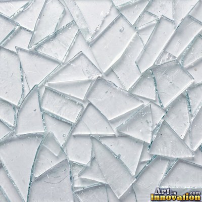Smoky gray cracked glass laid over a dark background