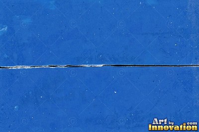 Laminated glass with a web of cracks held together, faint blue tint