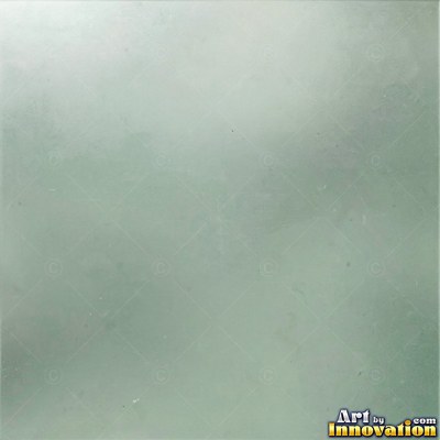 Frosted glass with clear patterned stripes in sea green
