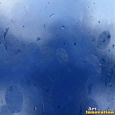 Frosted glass with blurred colored light glowing through