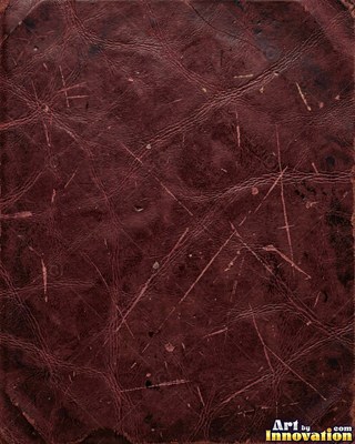 Worn saddle tan leather scuffed pale along the creases