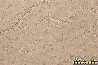 Peeling caramel leather with a flaking top layer