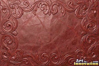 Ostrich embossed leather with raised quill bumps in saddle tan
