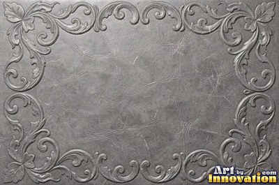 Embossed cognac leather with a fine pebble grain