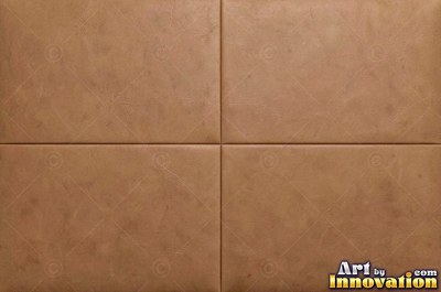 Sand beige leather with a single line of saddle stitching