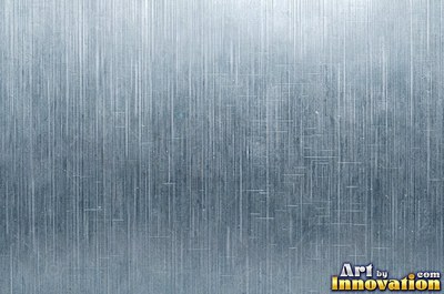 Brushed metal sheet with fine straight lines in cool blued steel