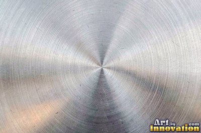 Cross hatched brushed metal with two sets of fine lines in pewter