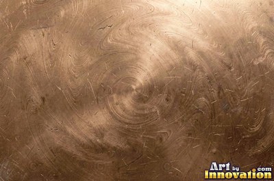 Brushed metal sheet with fine straight lines in cool blued steel