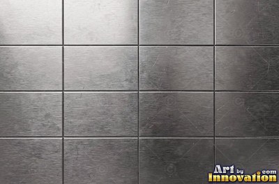 Cross hatched brushed metal with two sets of fine lines in pewter