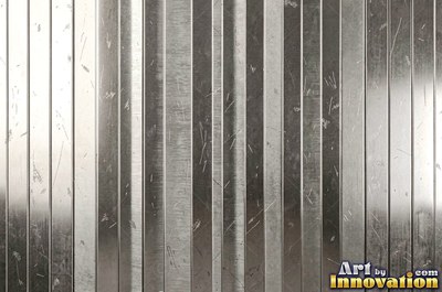 Polished gunmetal with a smoky gradient fading from bright to dark