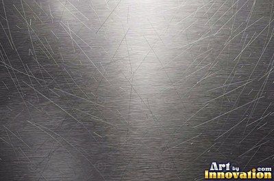 Polished gunmetal with a smoky gradient fading from bright to dark