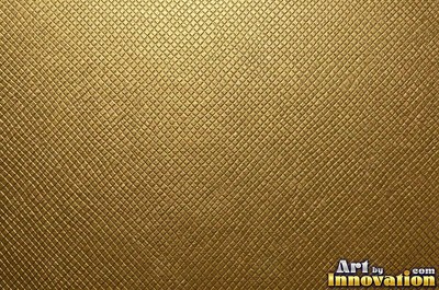 Crinkled gold leaf laid in overlapping squares with fine seams