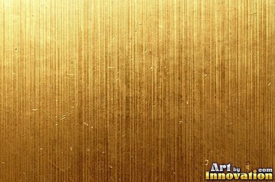Crinkled gold leaf laid in overlapping squares with fine seams