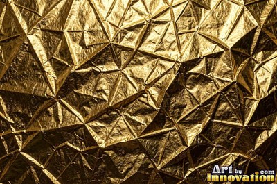Brushed gold with a straight fine grain and a warm sheen