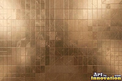 Planished metal with faint flat facets in a regular grid