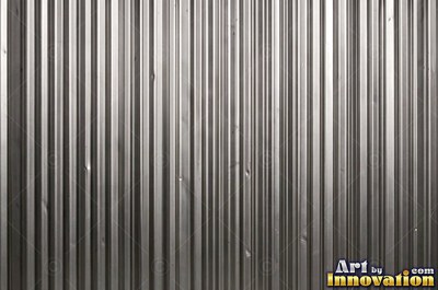 Galvanized steel showing a crystalline spangle pattern