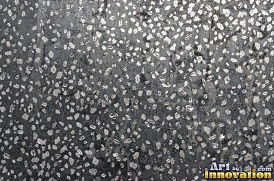 Galvanized steel showing a crystalline spangle pattern