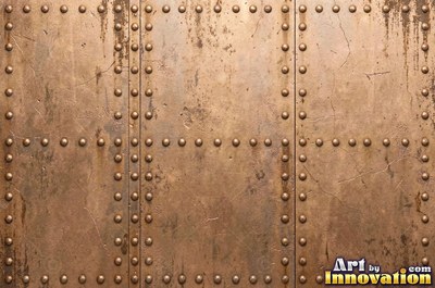 Galvanized steel showing a crystalline spangle pattern