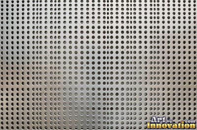 Galvanized steel showing a crystalline spangle pattern