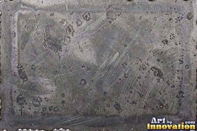Galvanized steel showing a crystalline spangle pattern