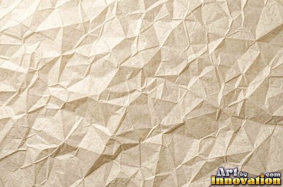 Lightly wrinkled buttercup yellow paper with soft shading