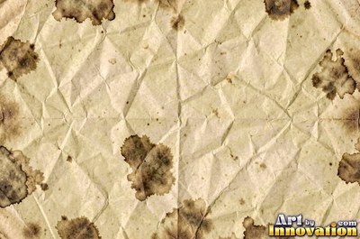 Lightly wrinkled buttercup yellow paper with soft shading