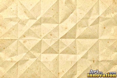 Lightly wrinkled buttercup yellow paper with soft shading