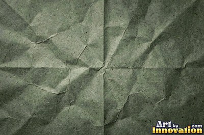 Lightly wrinkled buttercup yellow paper with soft shading