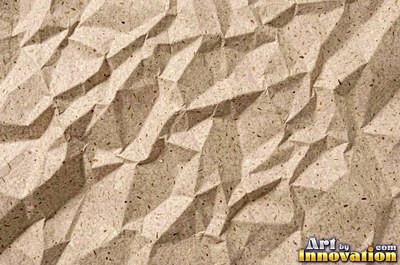 Lightly wrinkled buttercup yellow paper with soft shading