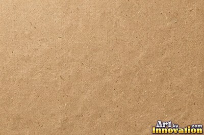 Rough cotton rag paper with a soft texture in coffee stained tan