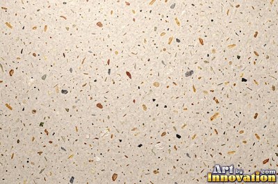Lavender paper with embedded seeds and plant flecks