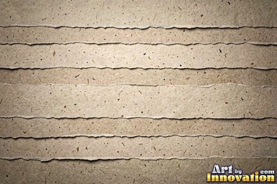 Kraft paper with visible fibers across the whole sheet