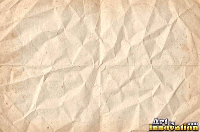 Torn parchment fragments layered together in buttercup yellow