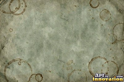 Aged parchment with mottled stains and darker edges