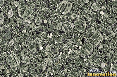 Cream granite with flecks of mica glinting in the light