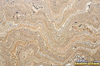 Blue gray granite with thin pale quartz veins cutting across it