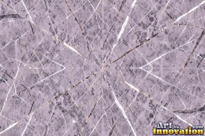 Tumbled slate blue marble with soft worn edges and faded veins
