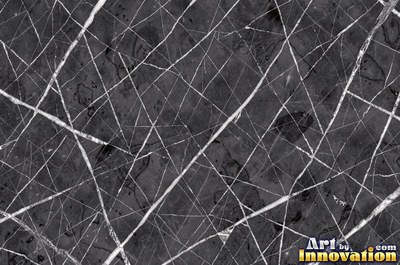 Polished white marble with a few thin gold-like veins