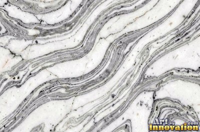 Breccia marble full of angular fragments in pale sea green