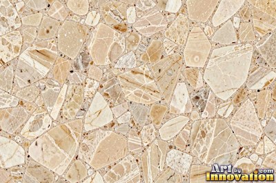 Polished white marble with a few thin gold-like veins