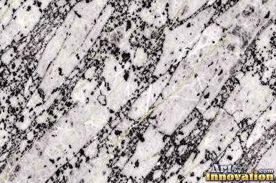 Breccia marble full of angular fragments in pale sea green