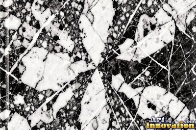 Polished white marble with a few thin gold-like veins