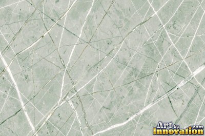 Breccia marble full of angular fragments in pale sea green