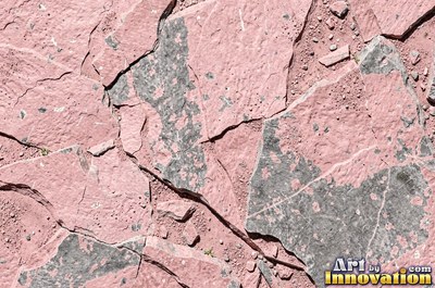 Wind carved sandstone with smooth flowing curves