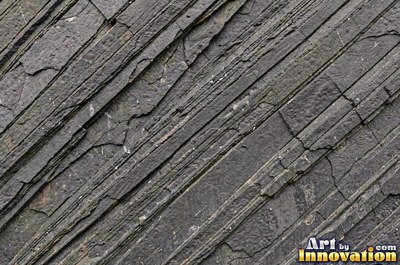 Wind carved sandstone with smooth flowing curves